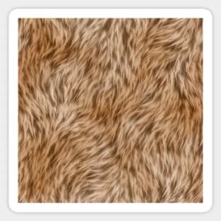 Caramel Fur Design Sticker